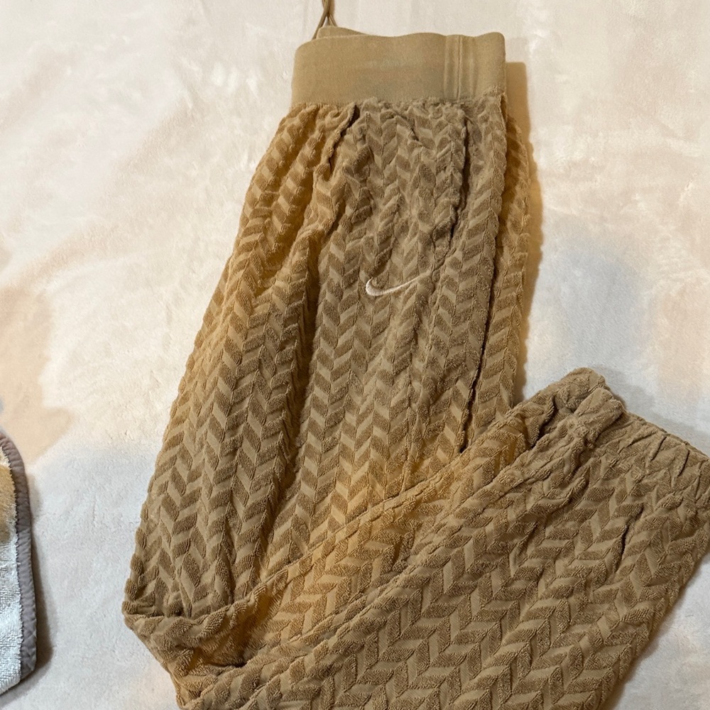 Nike Beige Chevron Joggers